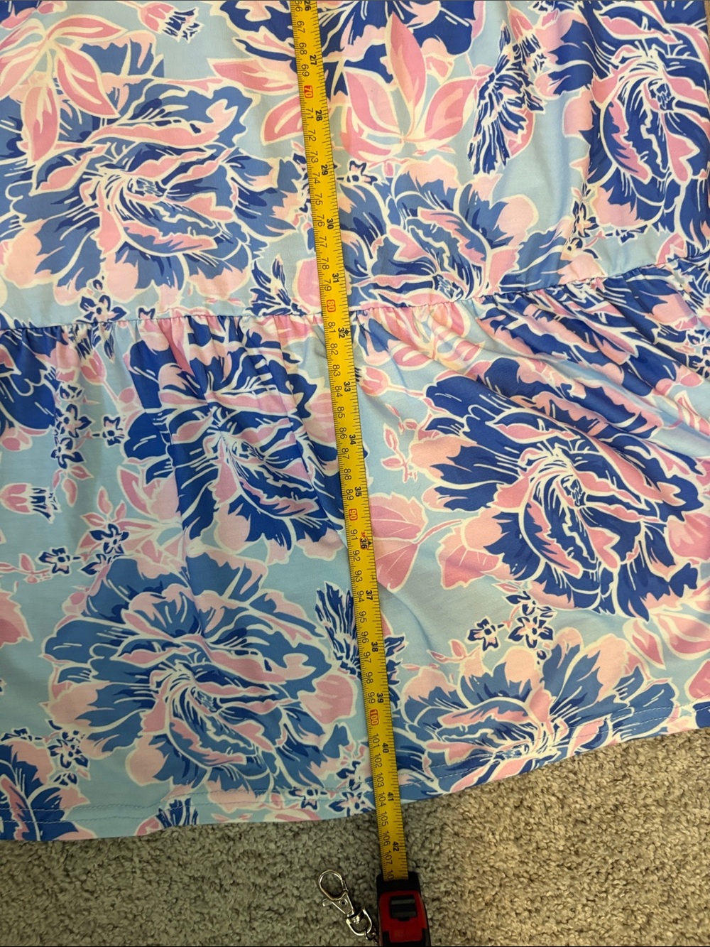 NWOT Grace Karin Halter Floral Maxi Dress in Light Blue and Pink - Size S - Picture 8 of 10